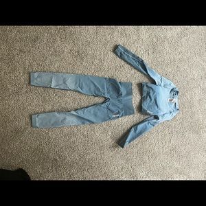Gymshark workout set.